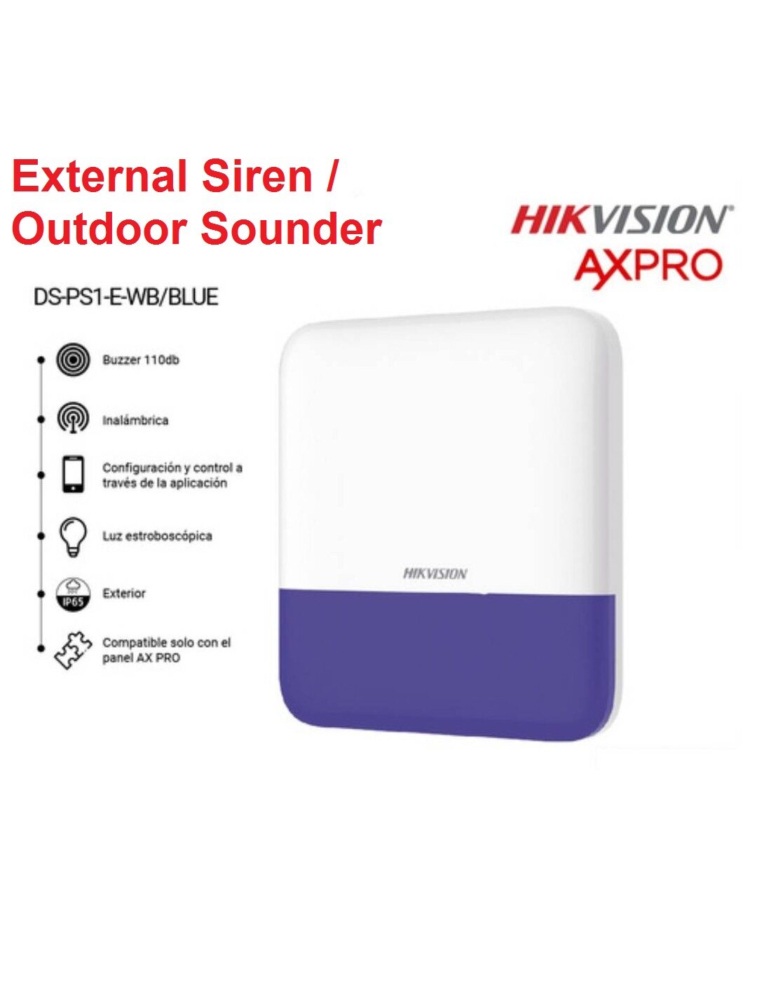 wireless external sounder hikvision